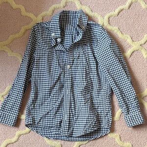 Vineyard Vines Gingham Shirt in Navy and White
